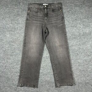 Levi's Signature‎ Heritage High Rise Loose Straight Jeans Womens W34" Gray Denim
